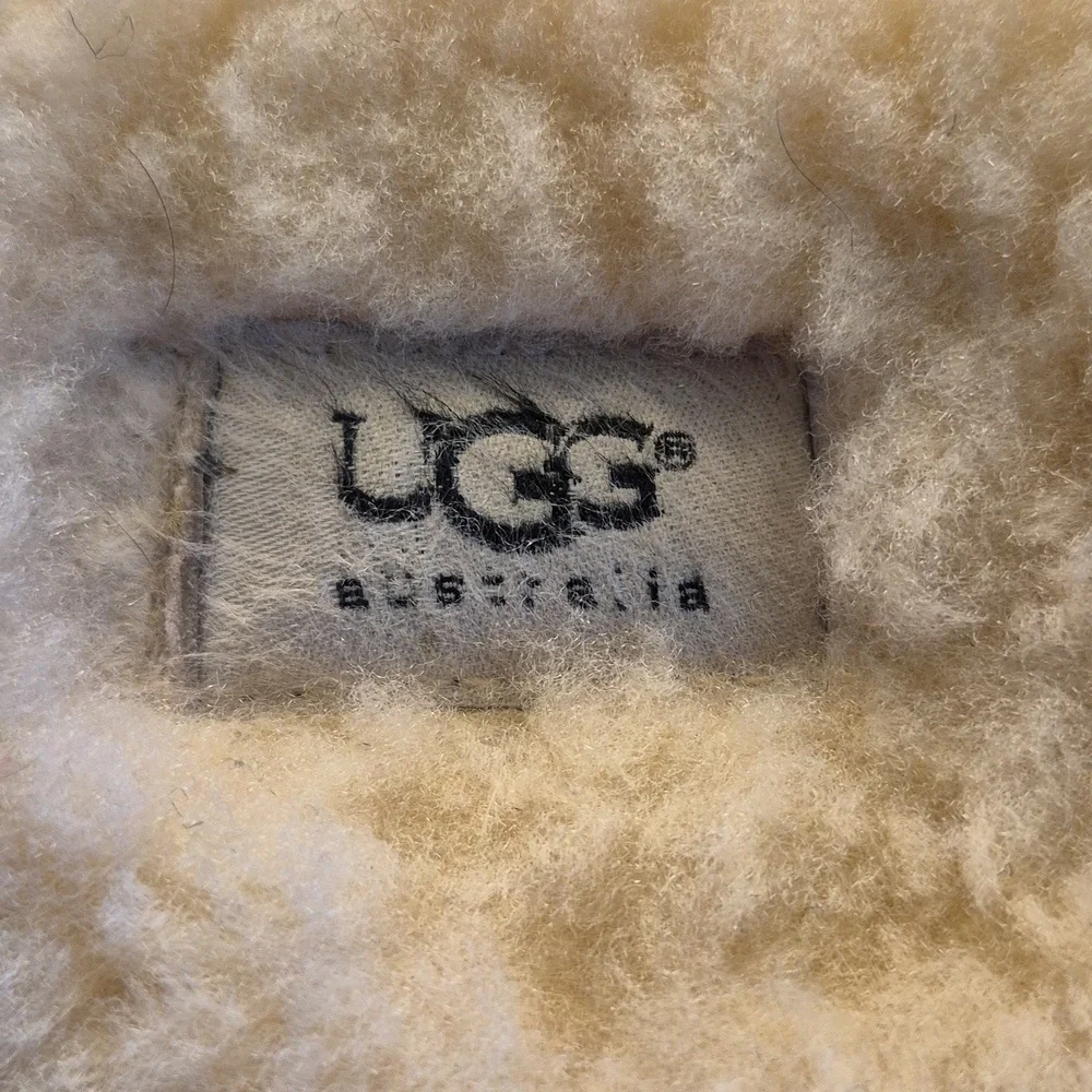 UGG Scuff Men's Suede Slippers Sherpa Lined. Sz. 13 (#1387S) Some Wear And Marks